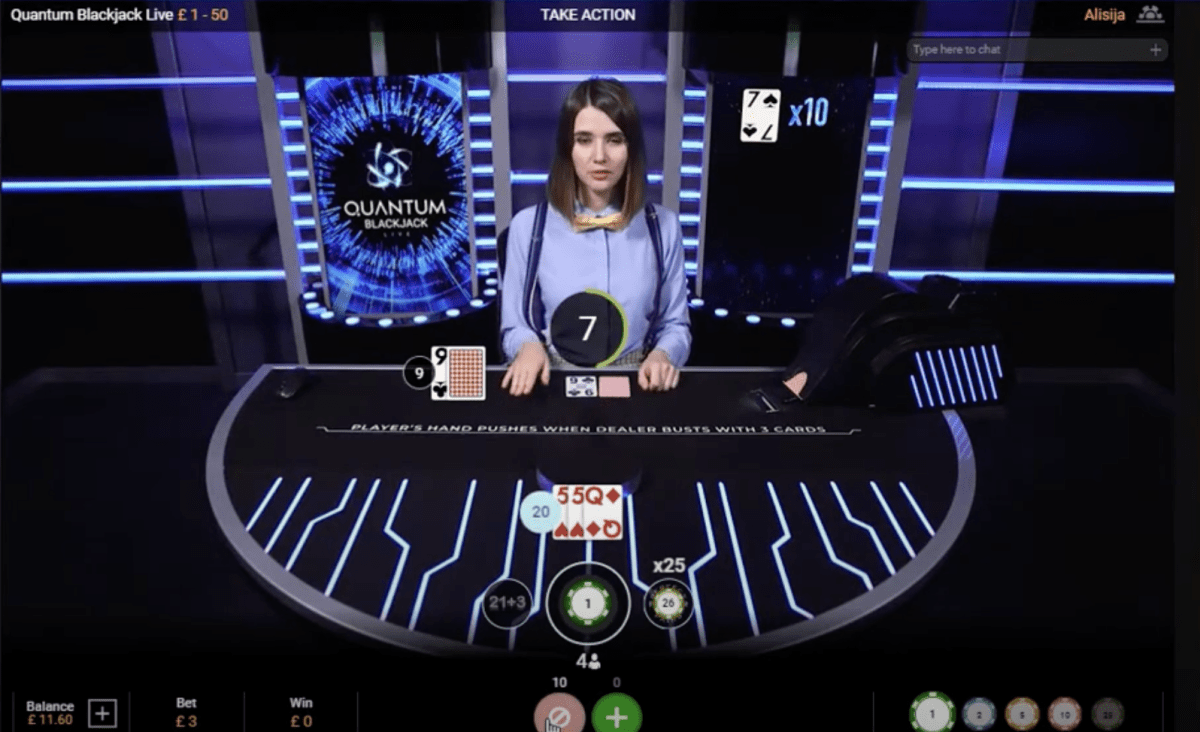 Quantum Blackjack Plus Instant Play Rules and Gameplay