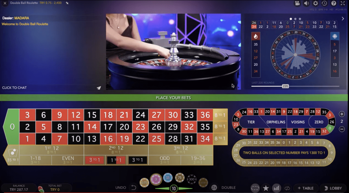 Big Wins at Evolution Live Double Ball Roulette Live Casinos