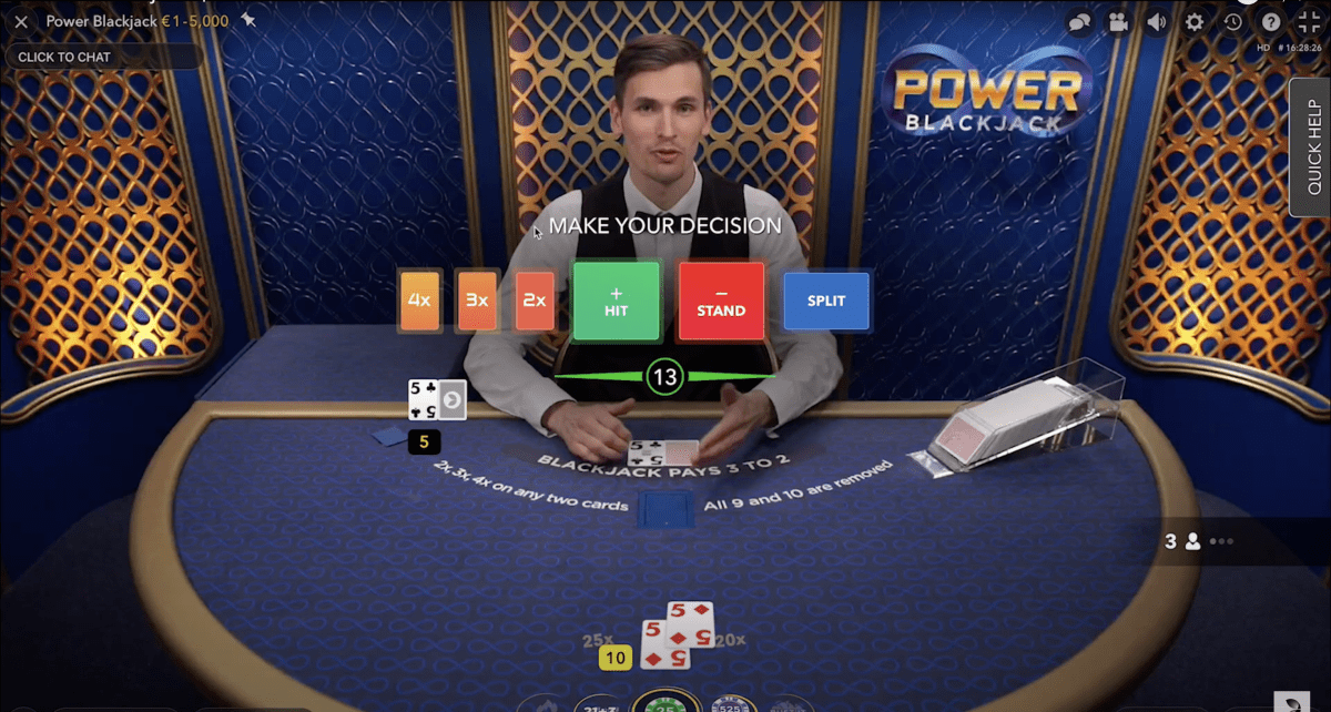 Live Power Blackjack Rules and Gameplay