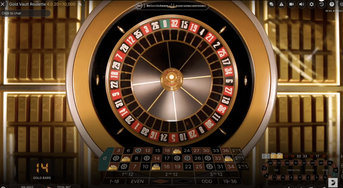 Live Gold Vault Roulette Rules and Gameplay